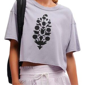 Free Pepole tee crop top